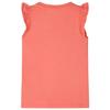 Children's T-shirt and Coral Ruffle Sleeves 92/104/116/128/140