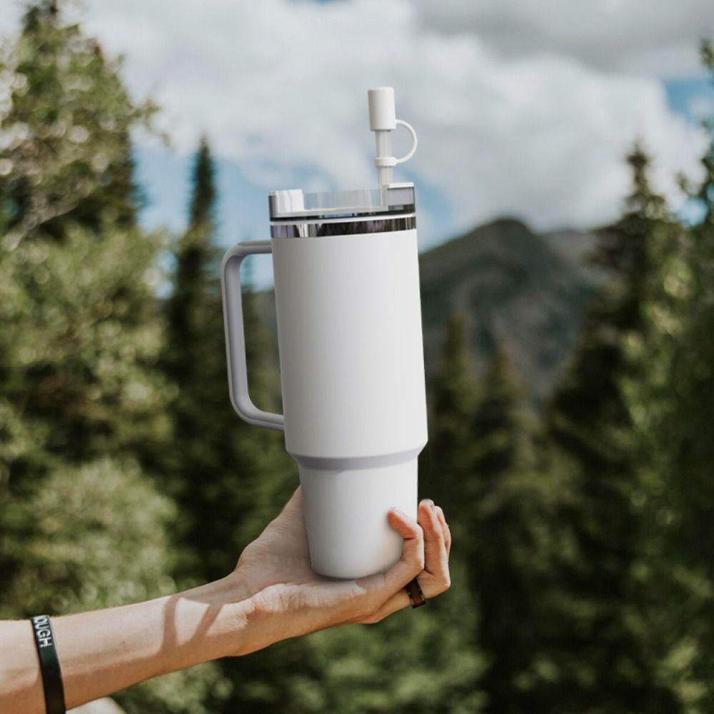 Splash Proof Silicone Straw Tips Cover for Stanley Cup 40oz/ 30oz for 8-12mm Straws