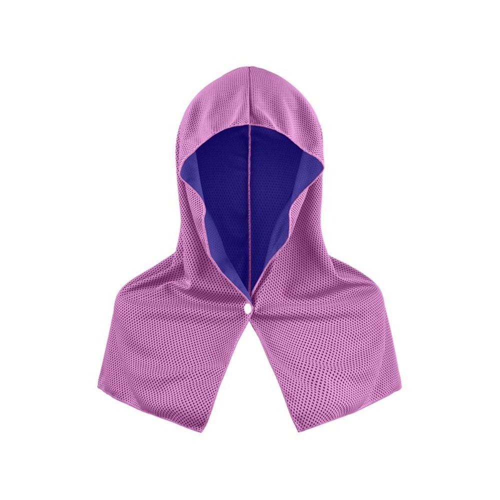 Дышащая U-образная толстовка с капюшоном для пляжа UPF50+, приятное для кожи охлаждающее полотенце для лета