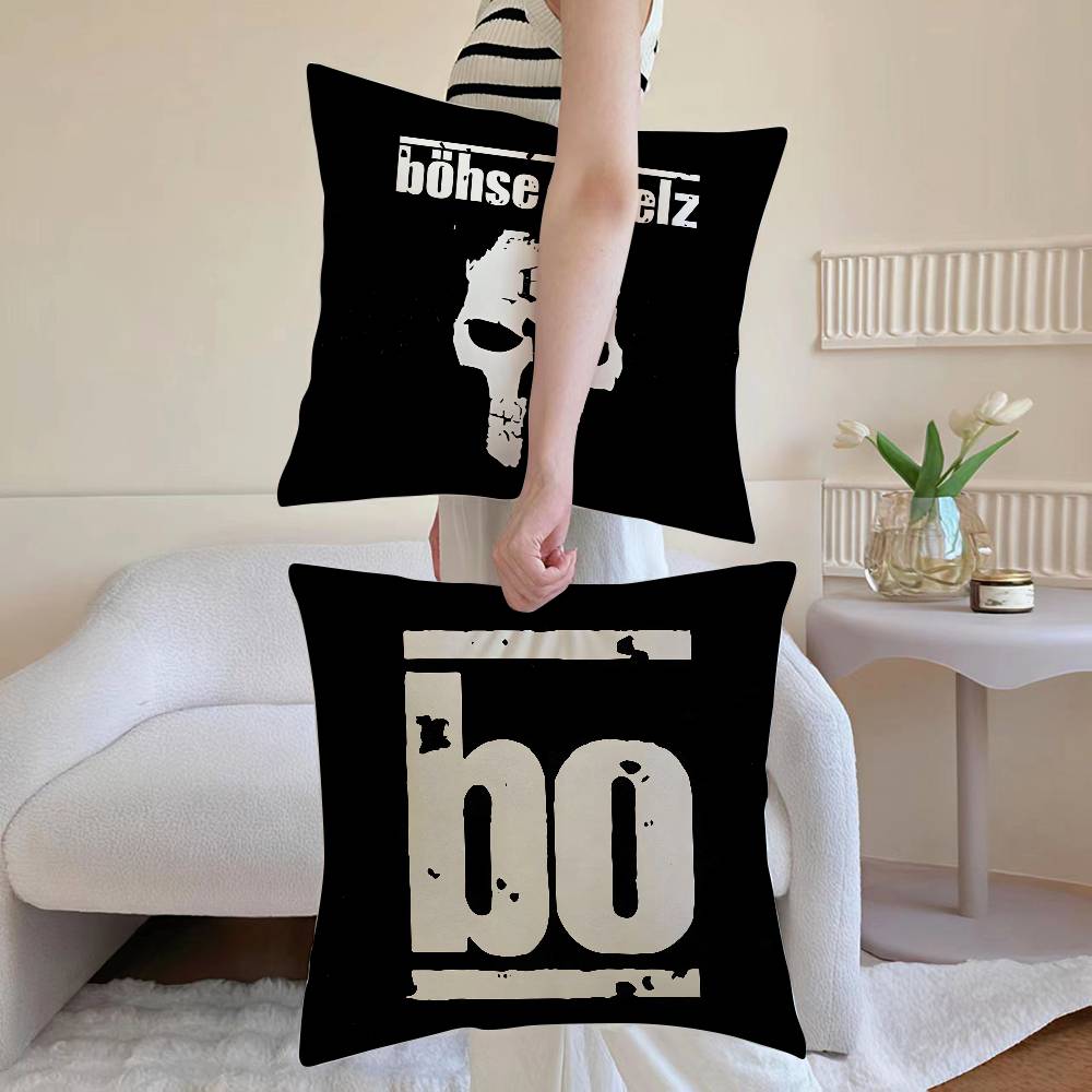 Music B-Bohse Onkelz-MT Band Pillow Case Printed Brushed Fleece Pillow Baby Skin-Touch Eco-Friendly Dye-Sublimat