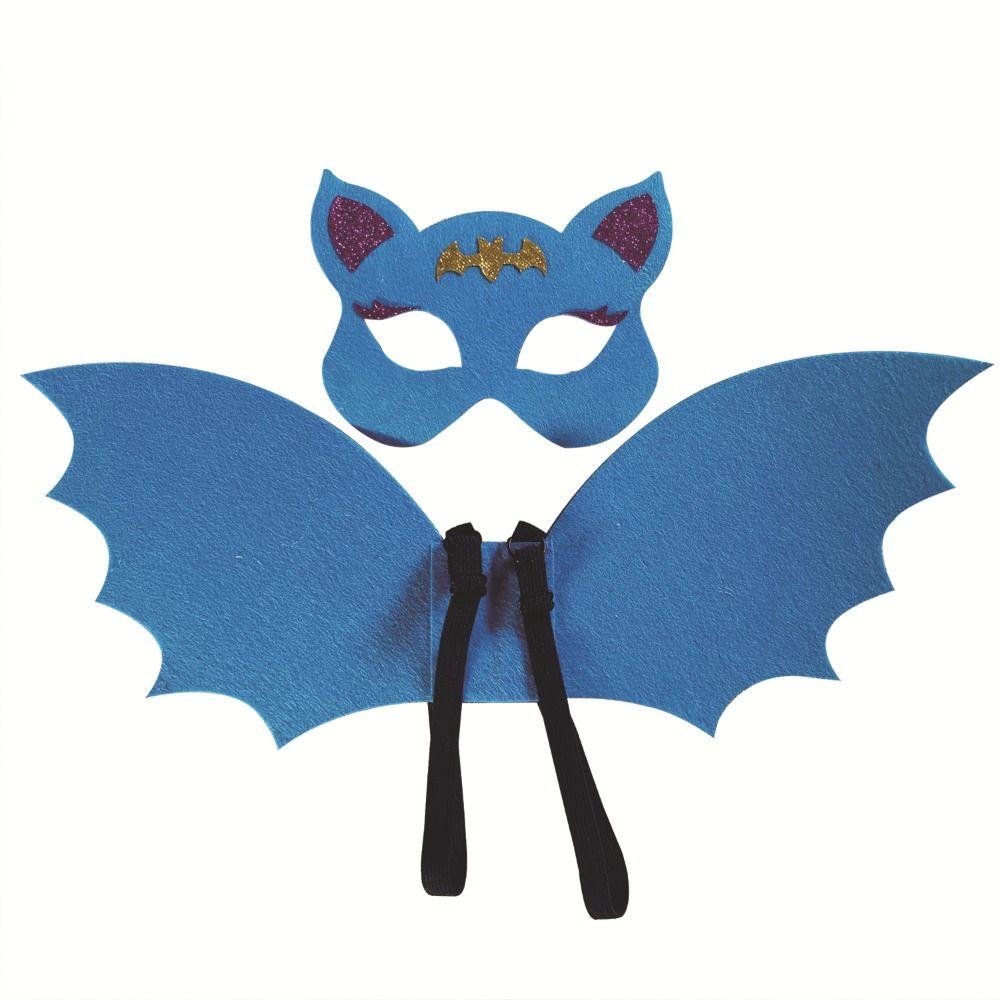 Non-woven Children Cosplay Costume Cosplay Costume Dress Up Costumes Bat Wing Mask Set Girl