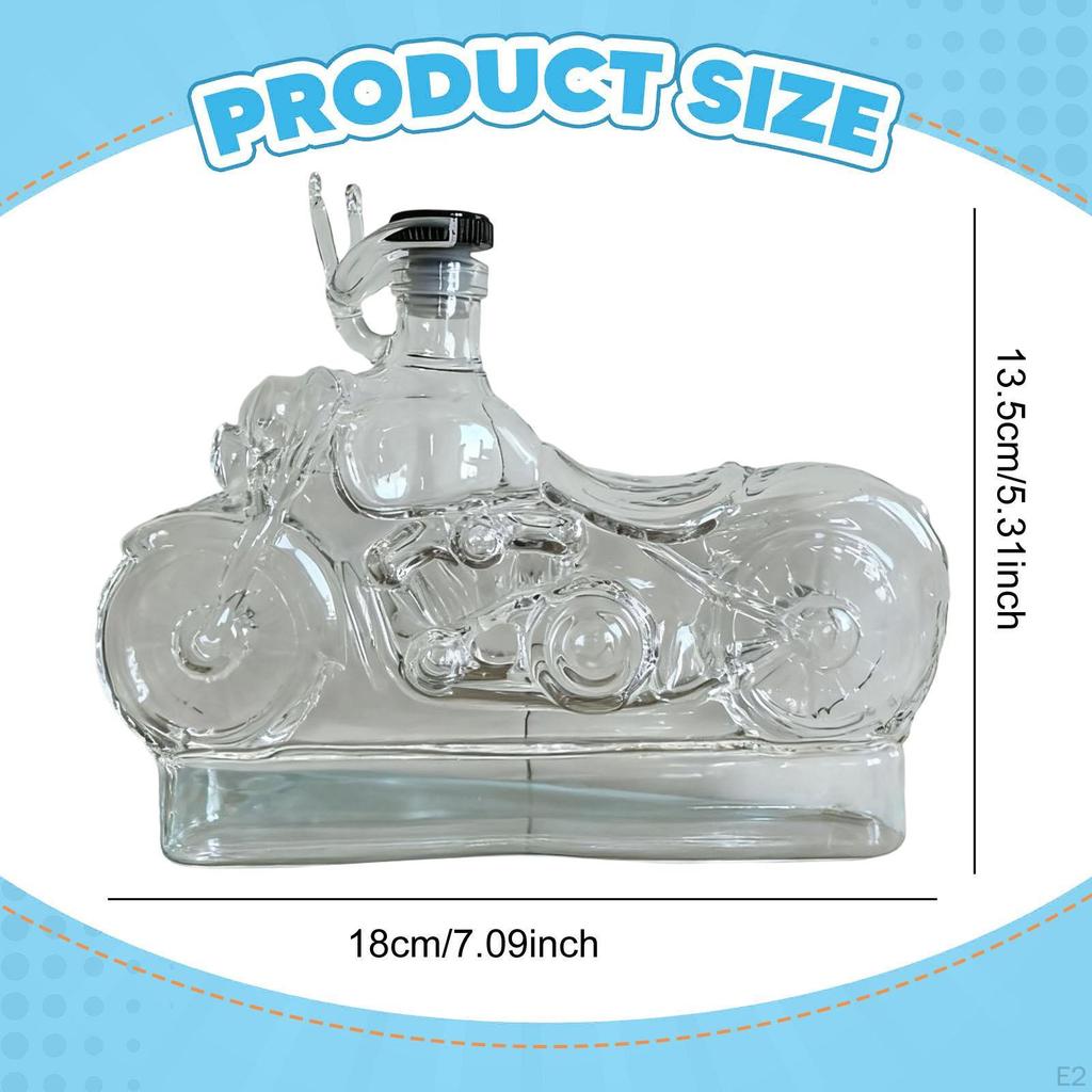 Whisky Decanter Wine for Bar Home Party Novelty Bottle Motorcycle Shaped Biker