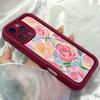 Мягкий чехол JT465 Rose Black And White для iPhone 17 16 15 14 13 Pro Max, Samsung S26 S25 Ultra A17 A07 A56 A16, Xiaomi 15T, Redmi 15c 14C.
