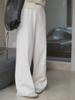 Широкие брюки женские корейского трикотажа Louvre осень/зима - мягкие, облегающие, удобные брюки для мытья полов