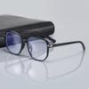 Крупногабаритные очки для чтения с защитой от синего света, мужские очки для пресбиопии, женские готовые очки для дальнозоркости, прозрачно-серые очки +1.0+4.0