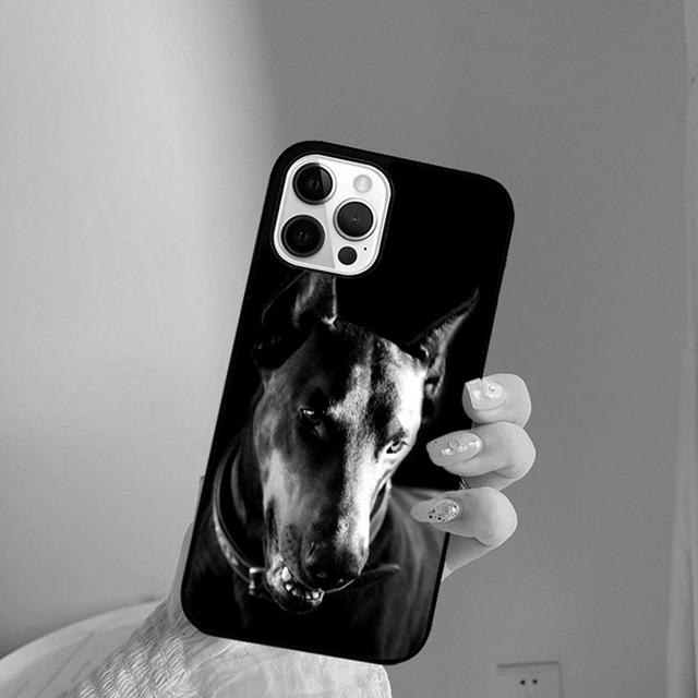 МИЛЫЙ ДОБЕРМАН ПОРОДА СОБАК чехол для телефона Cover For iPhone 17 Air 16 15 14 Plus apple 16 11 12 13 Pro Max coque