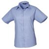 Premier Womens/Ladies Poplin Short-Sleeved Blouse