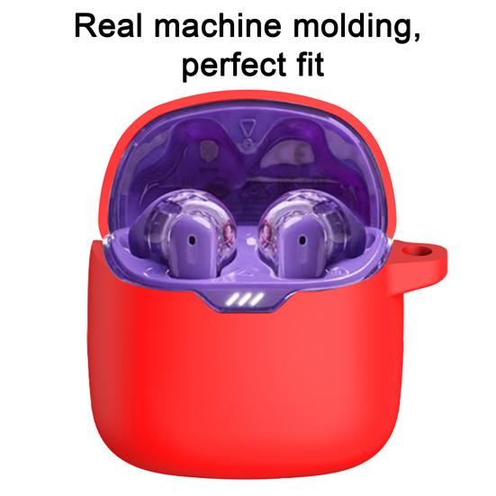 Чехол для наушников, устойчивый к царапинам, водонепроницаемый, противоударный, с крючком, мягкий силиконовый защитный чехол для JBL Tune Flex