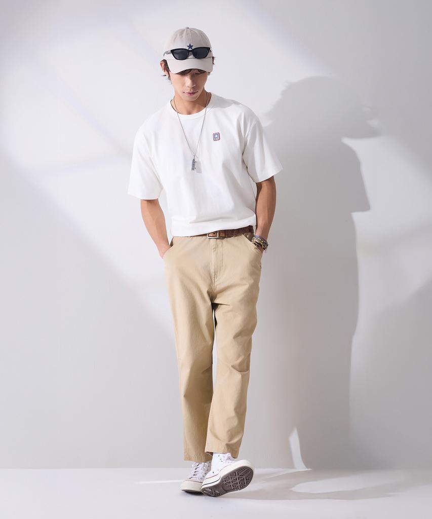 Кеонбосеу Футболка с нашивкой-логотипом Box Logo Egret Ucj437-W2Y