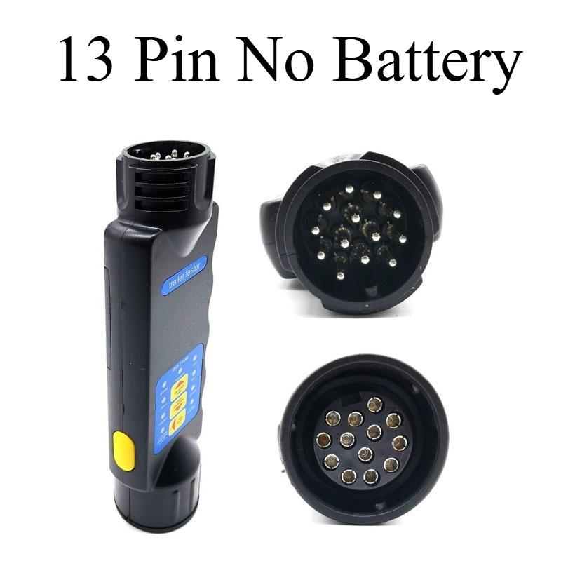 Тестер прицепа 12 В 7 13-контактный адаптер Диагностические инструменты Проверка проводки Тест-индикатор Вилка Розетка Автомобиль Грузовик Караван Аксессуары Универсальный