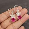 Pink Tourmaline 925 Solid Sterling Silver Earring, Handmade Gemstone Jewelry Earring, For Memorial Day