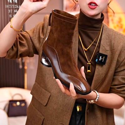 Женские короткие сапоги с квадратным носком, модные, с боковыми молниями, ботинки челси в стиле ретро, осенние женские туфли на толстом каблуке