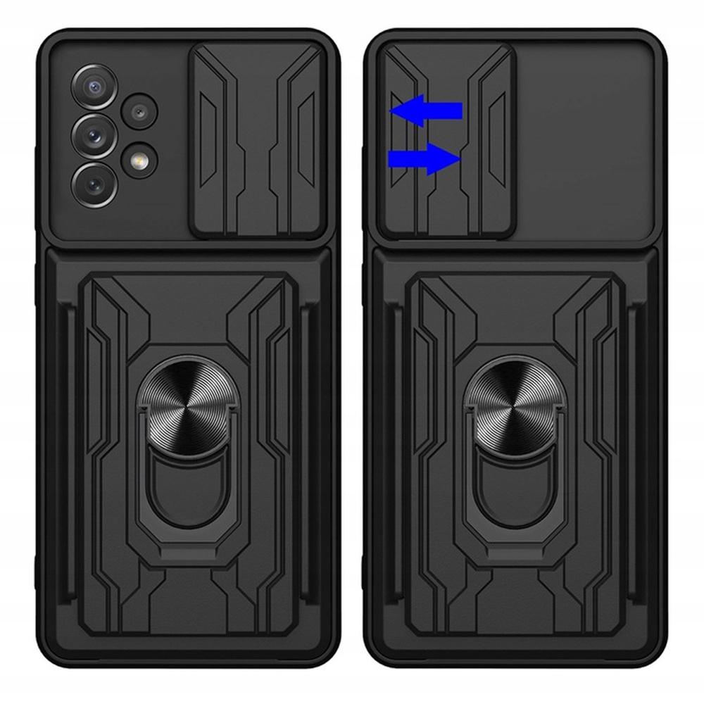 Etui Alogy Camshield Ring Wallet Case Z Osłonką Na Aparat I Portfelem Do Samsung Galaxy A53 Black