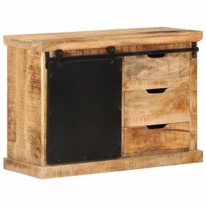 VidaXL Buffet 80x30x55 Cm Solid Raw Mango Wood 355844