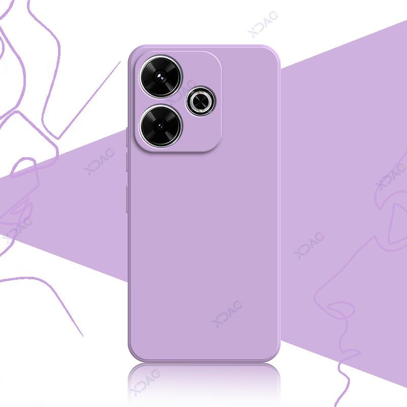 Роскошные чехлы для Xiaomi POCO M6 4G Plus 5G POCOM6Plus водонепроницаемый жидкий мягкий силиконовый защитный корпус для телефона Coque