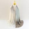 The New Gradient Color Fine Chiffon Large Size Scarf Women's Shawl Long Scarf Casual Headscarf Thin Sunscreen Gauze