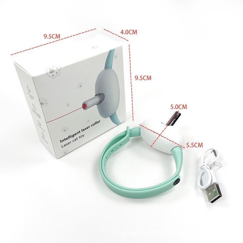 Eco-Friendly Smart Laser Cat Teaser Collar Independent Plastic Cat Chew Toy 55g Color Box RUAYIRUA Pet Supplies
