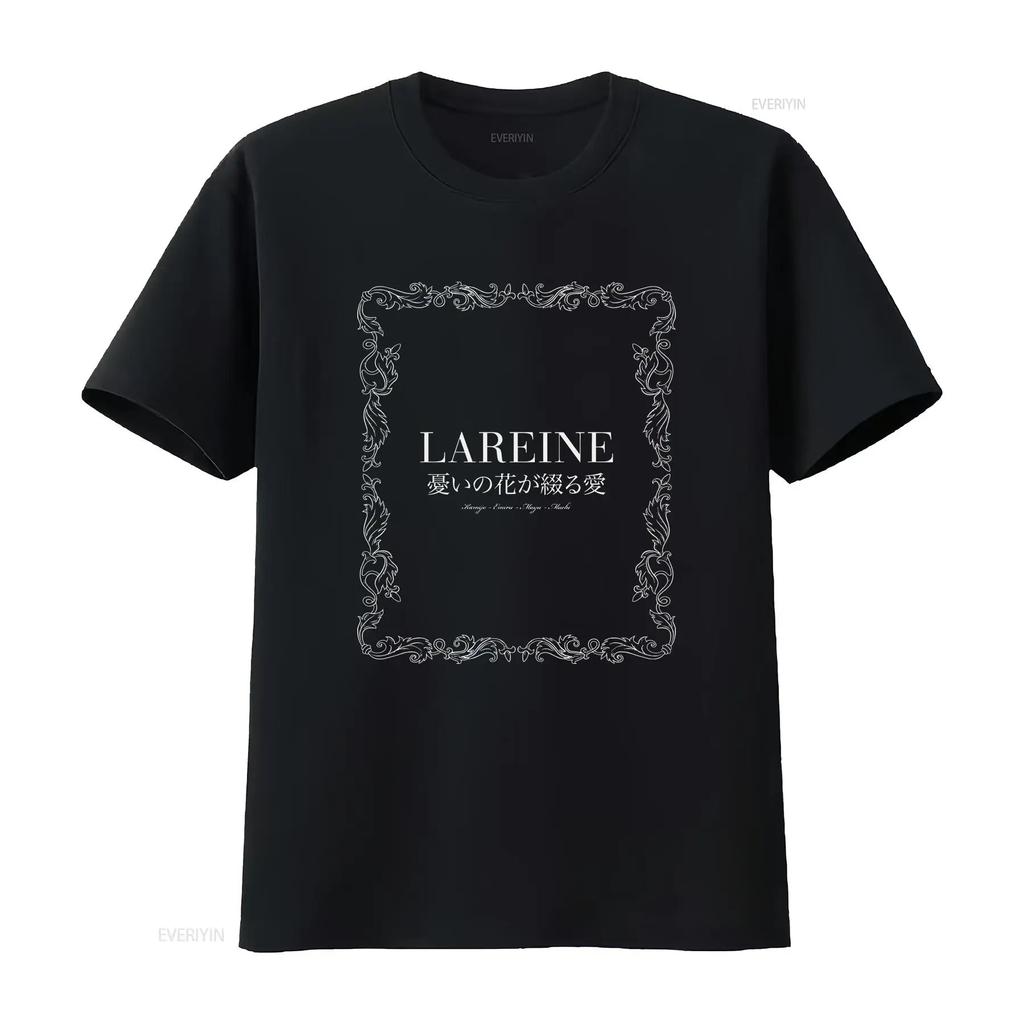 Футболка Lareine Fleur Япония Visual Kei 3 расцветки винтажная стираная эластичная уличная одежда слегка универсальный топ для повседневной носки