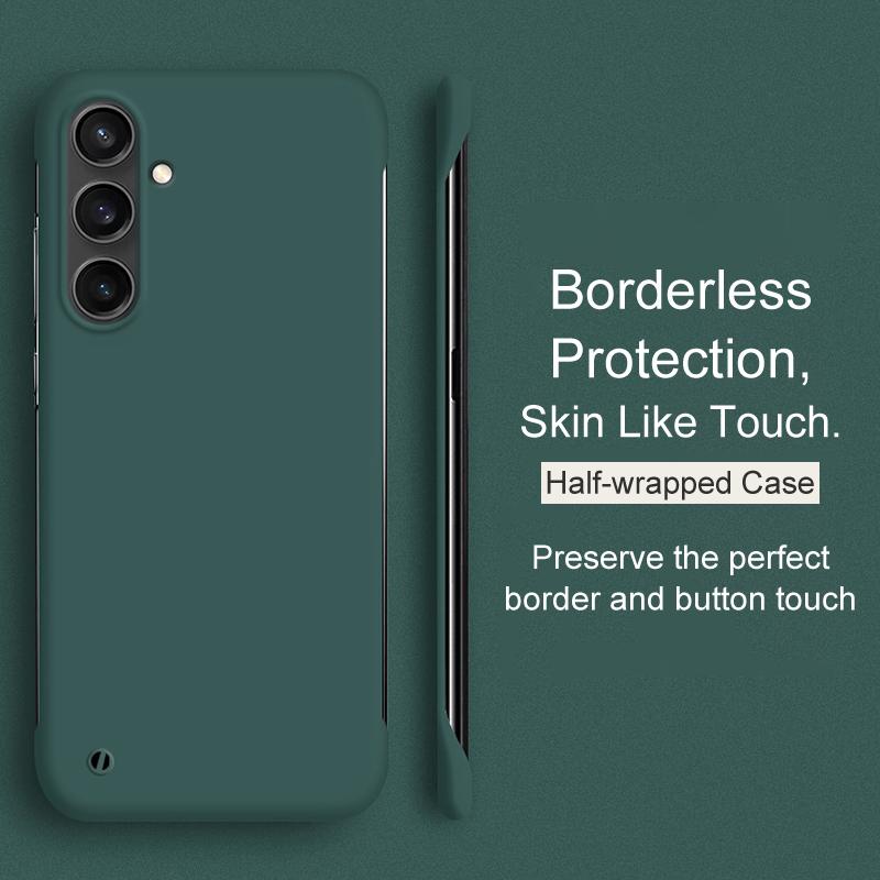 Роскошный Безрамочный Чехол Candy Color из Жесткого PC Для Samsung galaxy S24 S23 S21 FE S22 Note 10 Plus 20 Ultra Ультратонкий Матовый Чехол