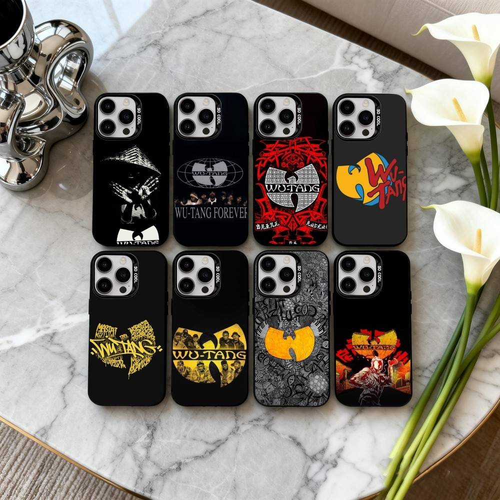 Wu-Tang Wu T-Tang C-Clan Ультра Чехол для телефона Для iPhone17,16,15,14,13,12,11 Plus,Pro Max Черный Конфетный серебристый чехол для телефона