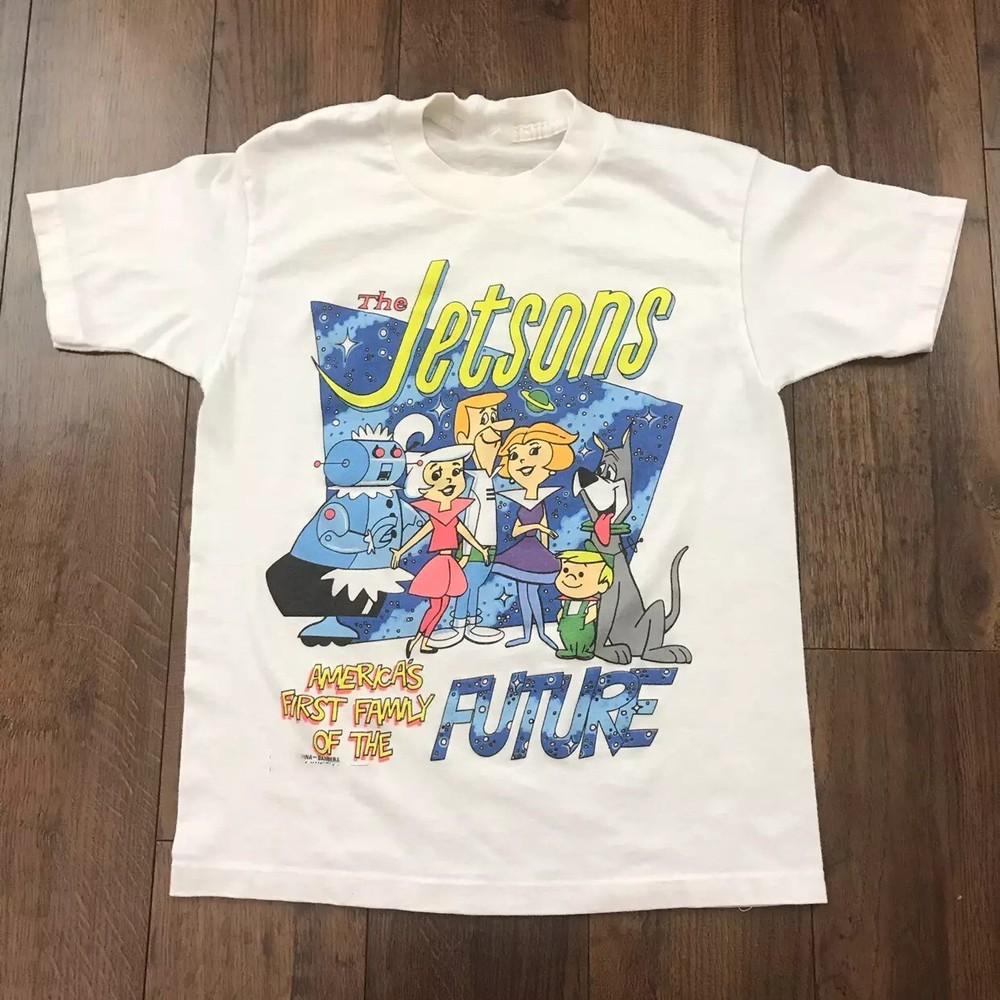 the jetsons cartoon White T-Shirt Cotton Tee All Size S To 234Xl NI1310