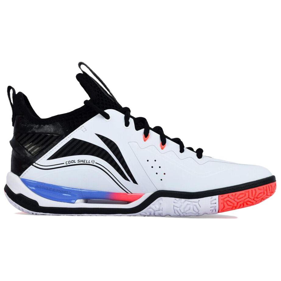 Li Ning Saga Pro 2 Pro Удобные кроссовки для бадминтона средней высоты Унисекс Черные AYAT003-1