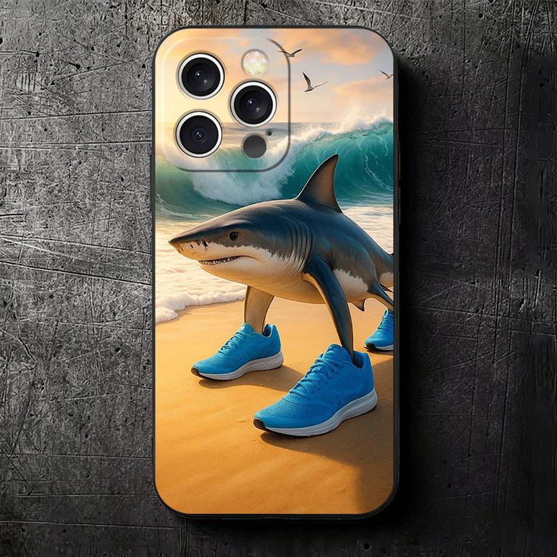 Italian Brainrot Animals Soft Phone Case for iPhone 16 16E 17 Air 15 Pro Max 14 Plus 13 Mini 11 12 7 Black Cover Back Shell