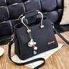 Yogodlns Luxury Pendant Handbag For Women PU Leather Tassel Shuolder Bag Designer Handle Bag Brand Shopping Mommy Shoudler Bag