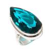 Natural Indicolite Tourmaline 925 Sterling Silver Jewelry Ring Size 5 L4M00