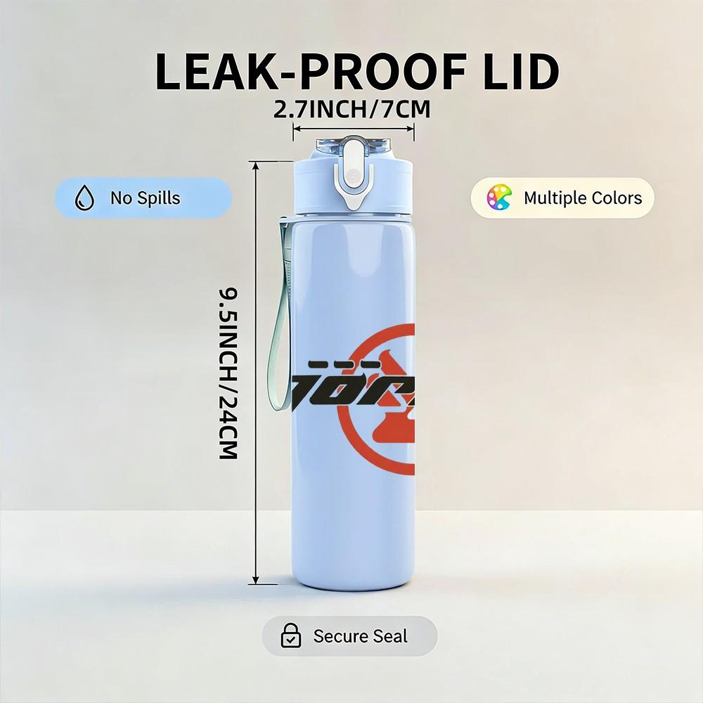 1PC Jaxx Black Text 750ml sports water bottle leakproof straw lid outdoor office home
