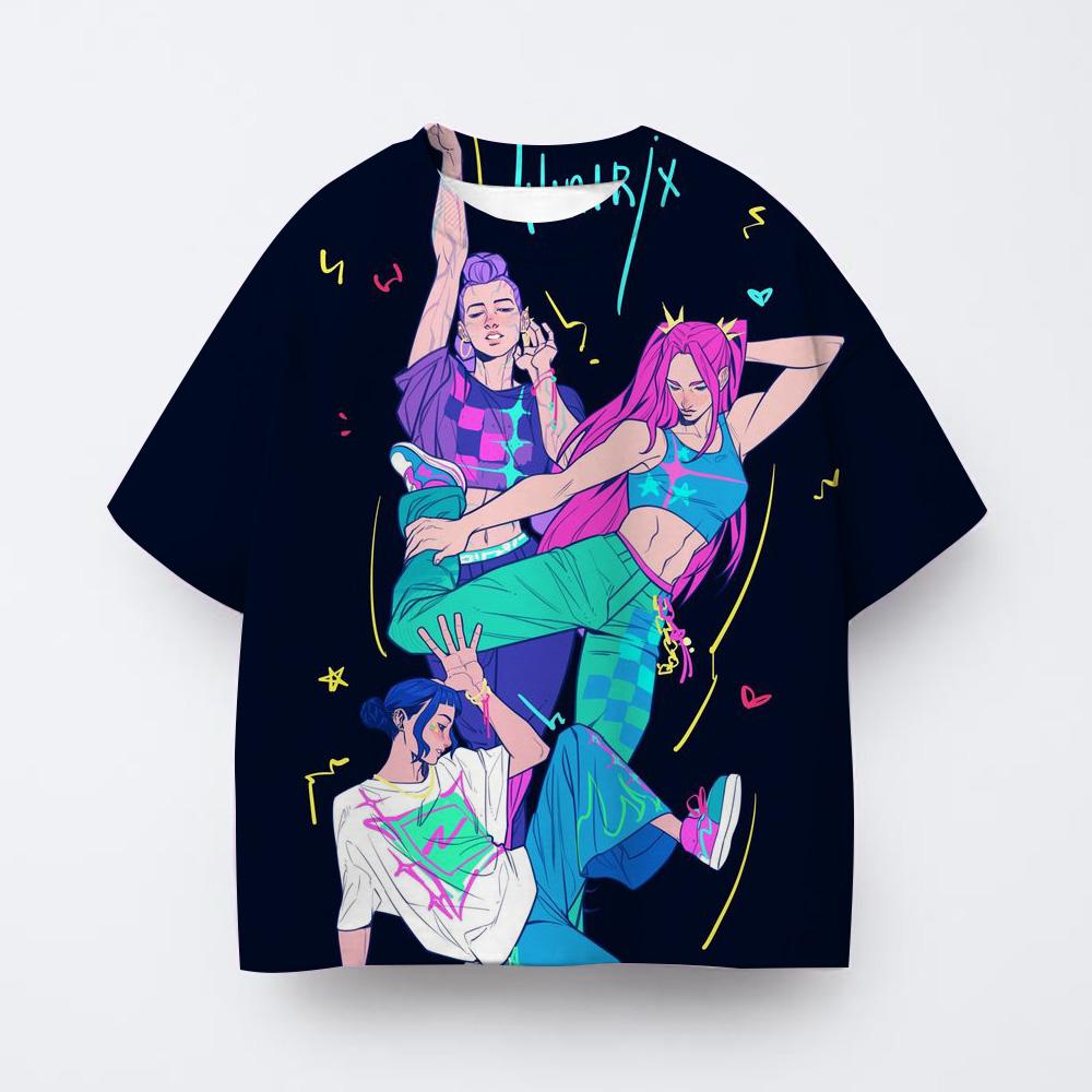 K-pop футболка группы охотников на ведьм летняя молодежная спортивная футболка с коротким рукавом для мальчиков и девочек одежда