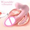 Tongue Licking Female Masturbator Wearable Vibrator Remote Control Clitoris G-Spot Anal Stimulator Massager Sex Toy For Women