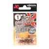 Xesta Защелка Hard Lock черного цвета, размер 1, 90 фунтов, 8 штук (4769)