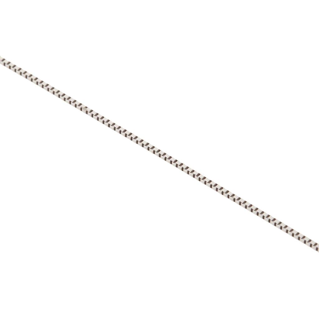 Ожерелье из белого золота K18WG Венецианская цепочка Ширина кольца [Fairy Kallet] (Регулируемый 0,7 мм 40 см)
