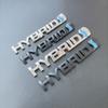 hxqgn9 3D Metal HYBRID Logo Side Fender Rear Trunk Emblem Badge Car Sticker Decals For Toyota Prius Camry Crown Auris Rav4s TRD