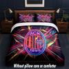 AC Milan Design Bed Bedding Set 1 Duvet Cover + 2 Pillowcases Soft Breathable Household Bed Linens