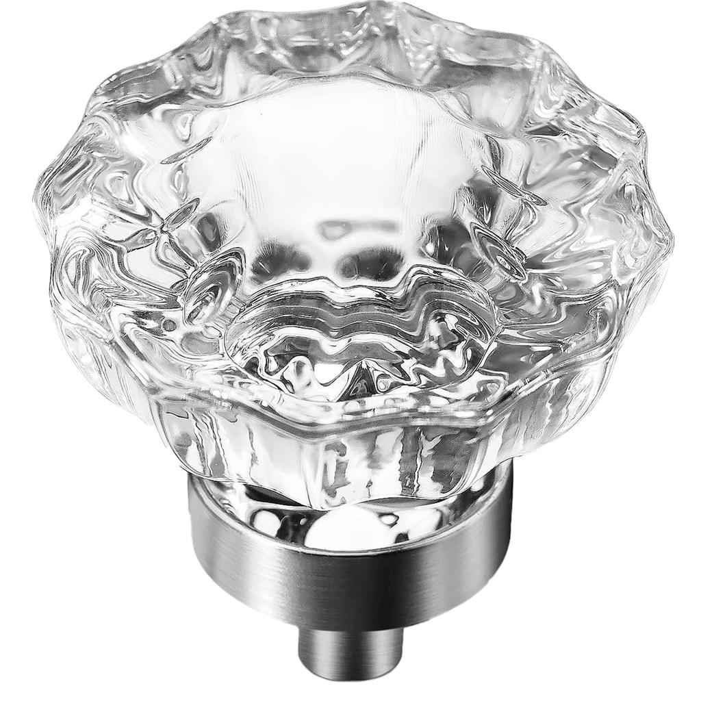 Crystal Drawer Pulls Handles Transparent Cabinet Knobs Brass Closet Handles For Wardrobe Furniture