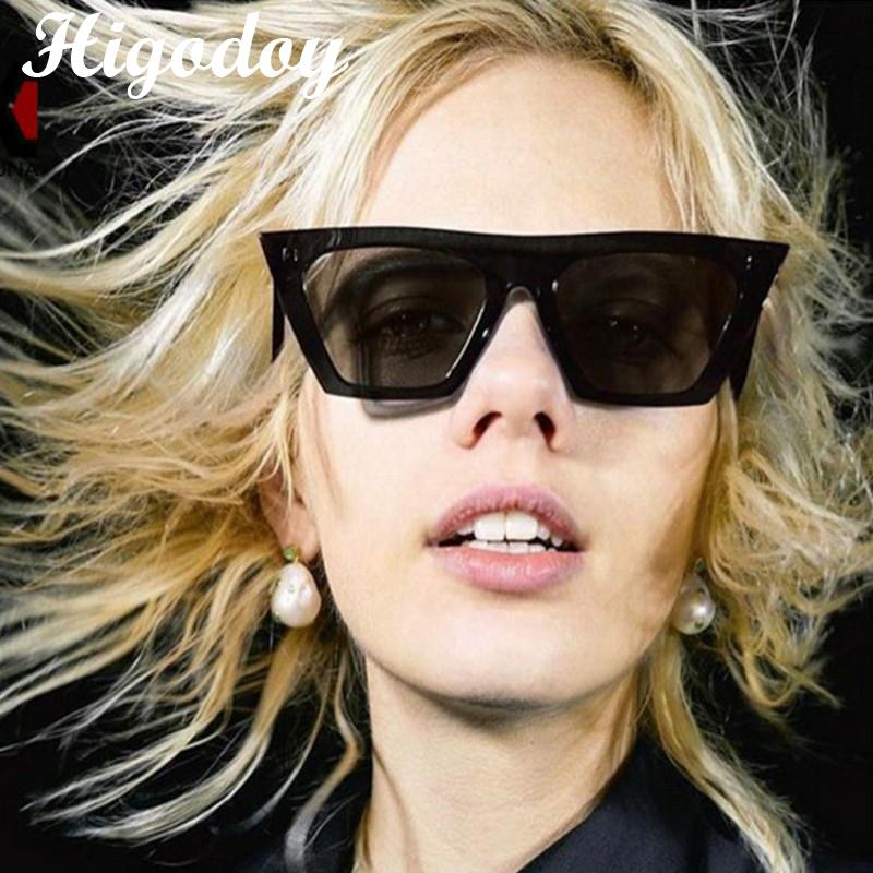 Higodoy Fashion Retro Square Women Sunglasses Brand Designer Luxury Ladies Vintage Eyewear Sol  Mirror Sun Glasses UV400