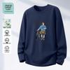 Мужская футболка с длинным рукавом и принтом Jeanswest Life, тяжелый хлопок