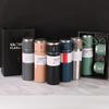 304 Stainless Steel Mug High-value Gift Set A Three-lid 700ML Portable Business Tea Cup.