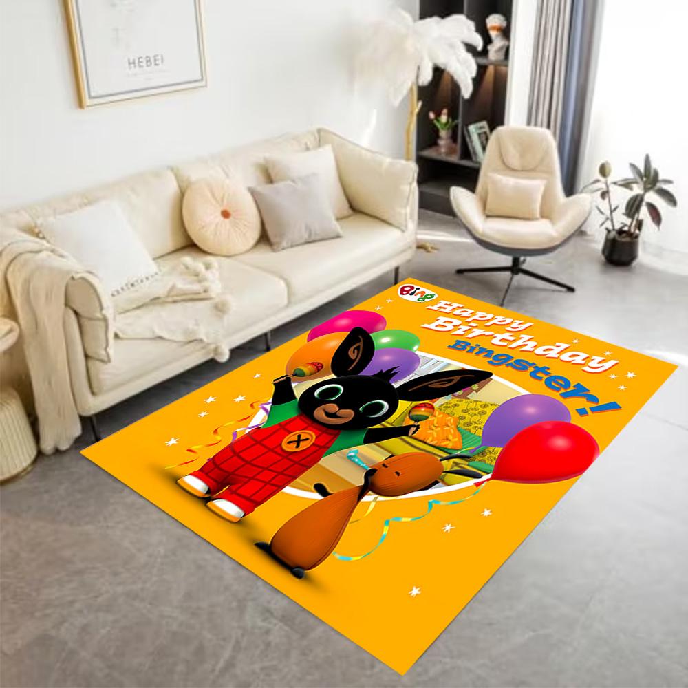 Bing's Birthday Celebration Area Rug Perfect for Playrooms Entryway Living Rooms Balcony Anti-slip Rug Office home decor Perfect Gift for Women/Men