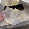 2 предмета японского чистого похотливого и сексуального кружевного нижнего белья, женские летние тонкие дышащие треугольные брюки из прозрачной сетки с бантом и низкой талией