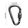 1PC Aluminum Alloy Carabiner Safety Buckle Keychain With Lock Climbing Button D-shape Carabiner Camping Hiking Hook Multi Colors