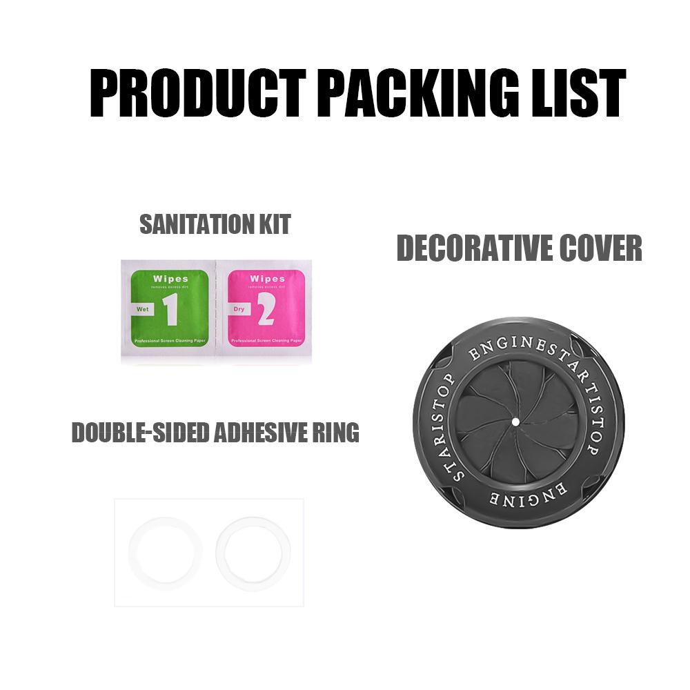 Car One-button Start Button Cover Switch Ignition Device Auto Interior Modification Accessories For Mercedes Benz AMG W204 W212 ILNOP1