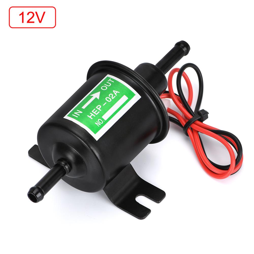 Universal Diesel Petrol Gasoline 12V 24 V Electric Fuel Pump HEP-02A Low Pressure For Most Car Carburetor Motorcycle ATV HEP02A