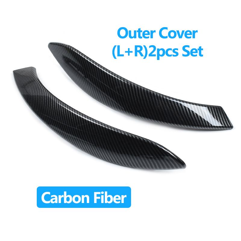 Внутренняя дверная ручка из углеродного волокна с принтом для BMW 3 4 серии F30 F31 F32 F33 F34 F35 F36 F80 F82 F83 318i 320i 328i