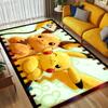 Pikachu Friendship Living Room Nonslip Area Rug Soft Carpet For Bedroom Game Playroom Sofa Office Home Decor Doormat Christmas Gift C929512