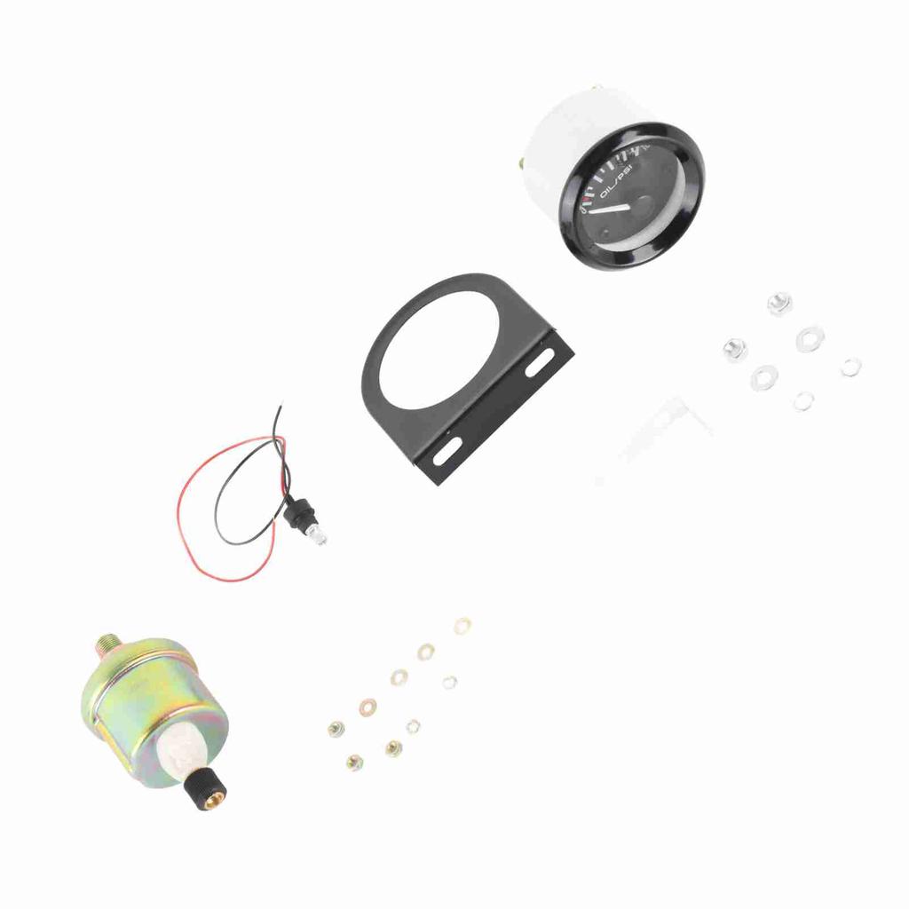 52-мм манометр давления масла 0 100 фунтов на квадратный дюйм автомобильный манометр давления масла с датчиком для 12-вольтового автомобиля