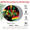 2D Flat Aluminum Wall Hangings with A Juneteenth Theme Are Available in Various Sizes. Featuring A Tricolor Fist and Firework Design, They Are A
