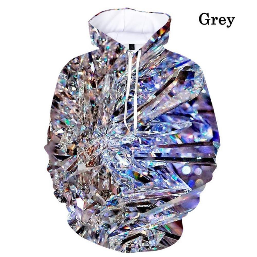 2024 Горячая новая мужская толстовка с капюшоном с черепом, 3D-печать, забавные толстовки в стиле хип-хоп, готическая панк-одежда, осенняя куртка, мужская спортивная одежда